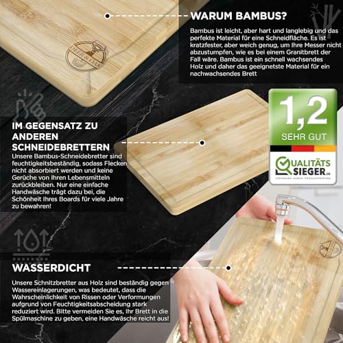Non Toxic 3 Piece Acacia Cutting Board Set with Stand