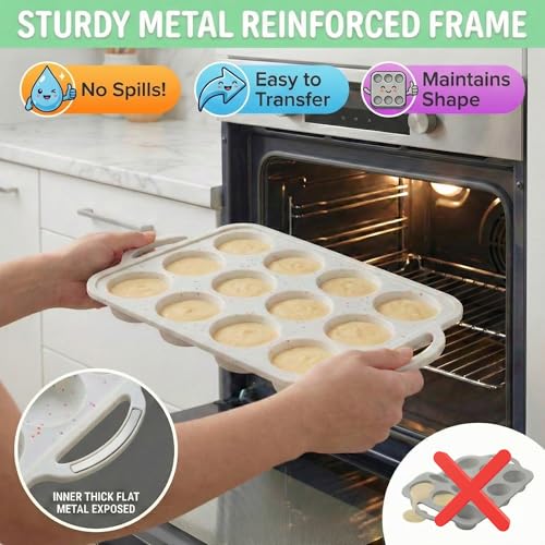 Silicone Muffin Pan for Baking