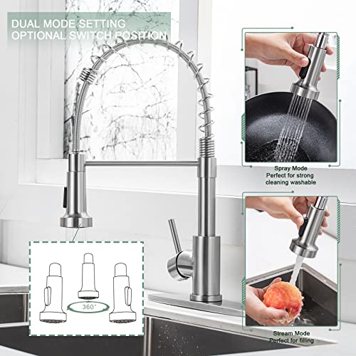 Laundry & Utility Sink Faucet with Pull