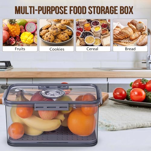 2Pcs Bread Box Bread Boxes for Kitchen Counter Airtight (2 Count)