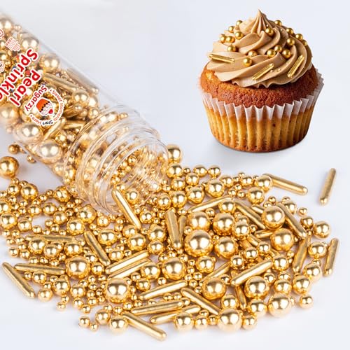 Gold Pearl Sprinkles (4.58 Ounce)