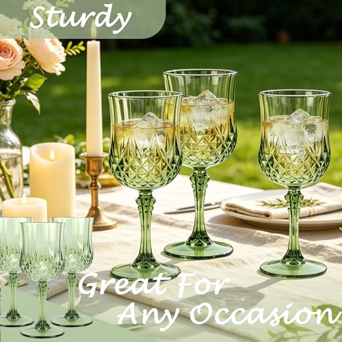 100Pack Plastic Wine Glasses (100 Count)