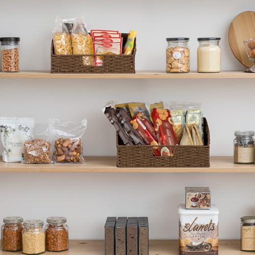 Pantry Baskets for Organizing (2 Count)