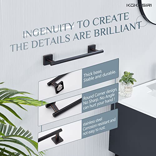 Bathroom Towel Bar Bath Towel Holders for Toilet Kitchen Cabinet Wall Mount 24 Inch Oil Rubbed Bronze Stainless Steel B4005ORB