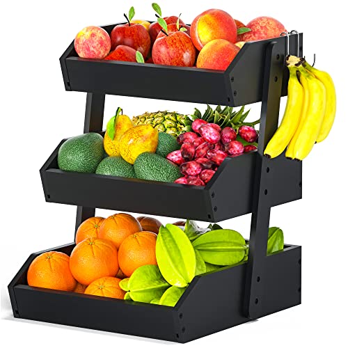 Bamboo Fruit Basket for Kitchen