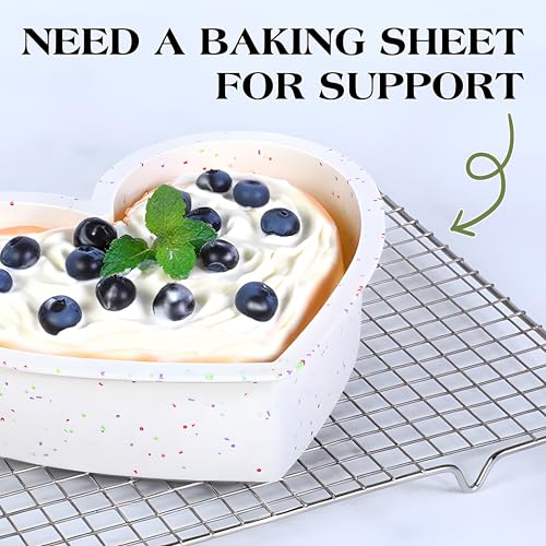 6 Inch Silicone Heart Shaped Cake Pans
