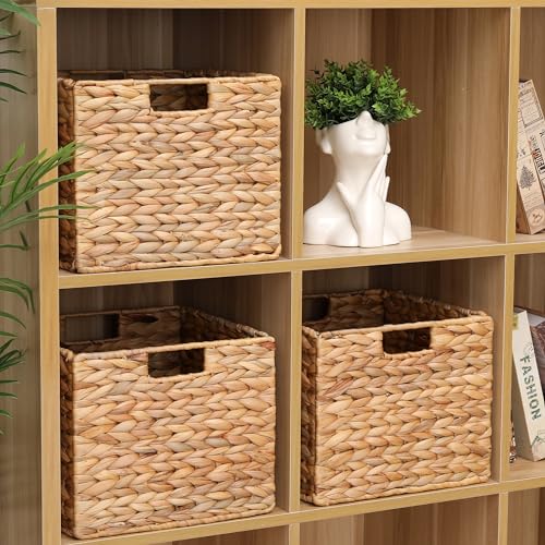 12x12x10in Water Hyacinth Storage Basket Large (3 Count)