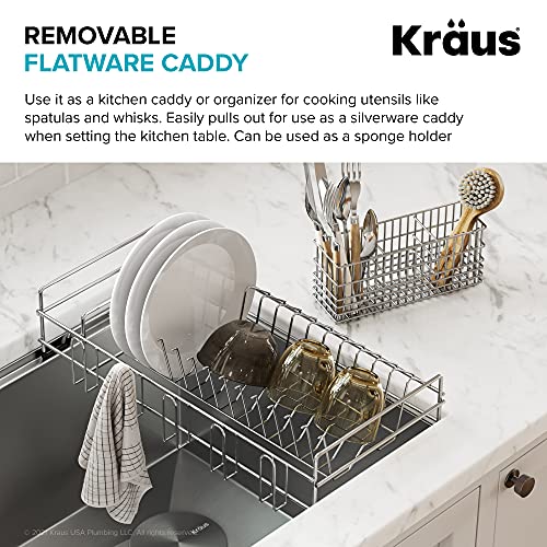 Workstation Kitchen Sink Dish Drying Rack Drainer and Utensil Holder