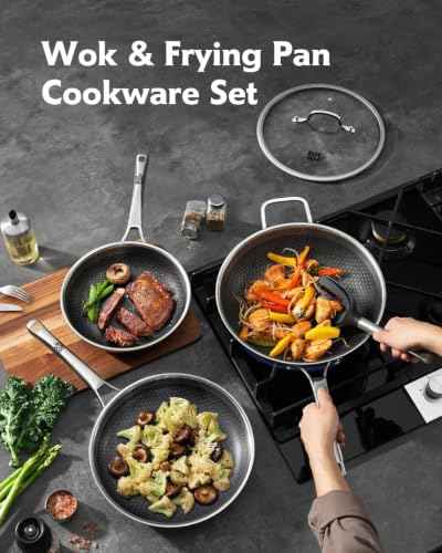 3 Piece Hybrid Stainless Steel Cookware Set (3 Count)