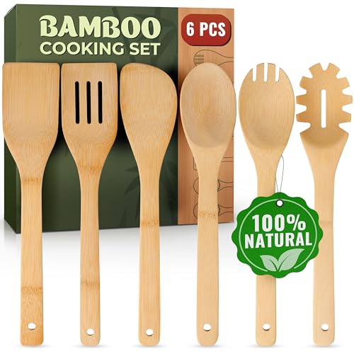 Wooden Spoons for Cooking (6 Count)
