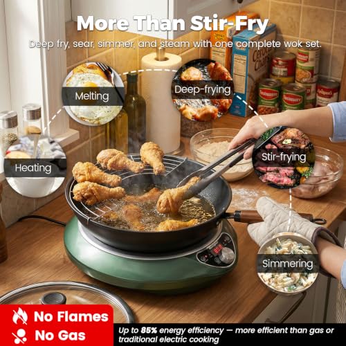 1700W Concave Induction Wok Burner