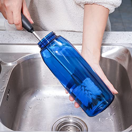 Bottle Cleaning Brush with 2 Replaceable Heads