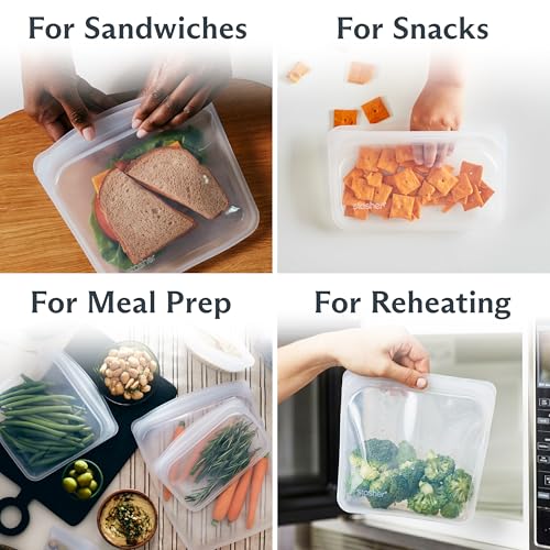 Premium Reusable Silicone Food Storage Bags
