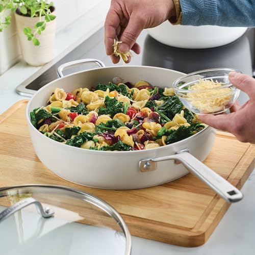 Hard Anodized Ceramic Saute Pan with Lid