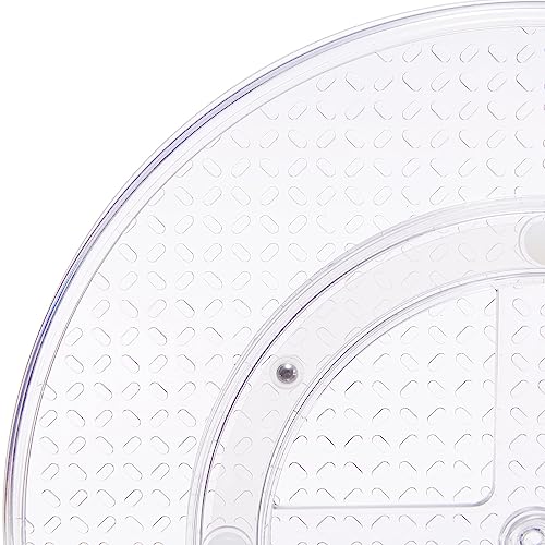 Clear Lazy Susan Turntable Organizer for Organization (2 Count)