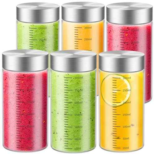 11 Oz Glass Juice Bottles (6 Count)