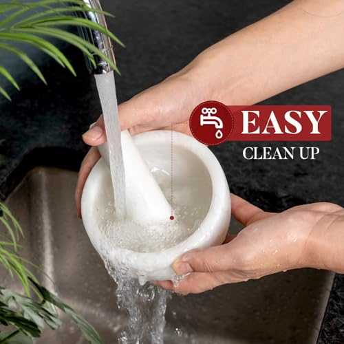 Marble Mortar and Pestle Set