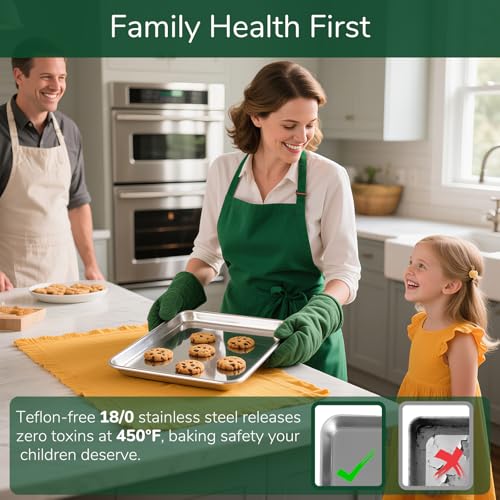 18 0 Stainless Steel Baking Sheet with Cooling Rack