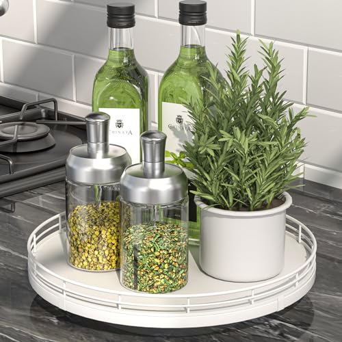 10 Inch Oak Lazy Susan Spice Organizer