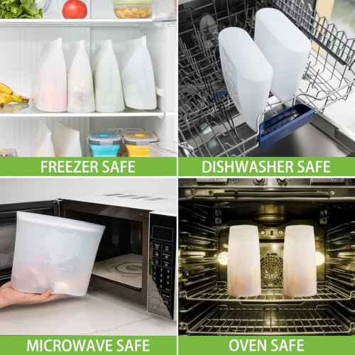 Reusable Food Storage Bags Half (4 Count)