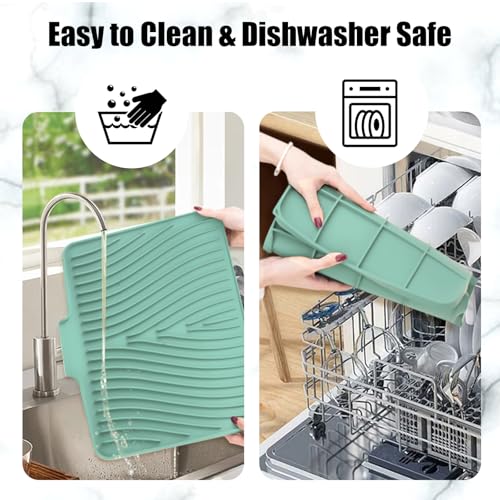 Silicone Dish Drying Mat for Kitchen Counter