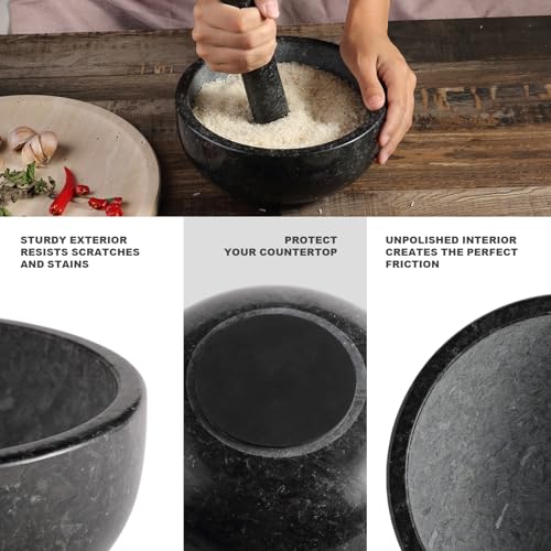 Granite Mortar and Pestle Set