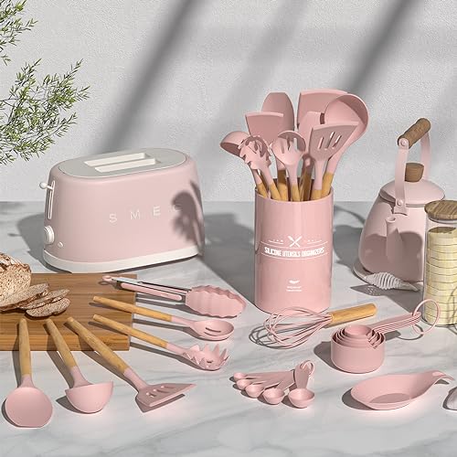 Silicone Kitchen Utensils Set (33 Count)