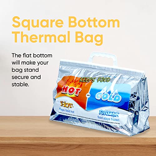 Hot and Cold Insulated Bags for Food Delivery (6 Count)