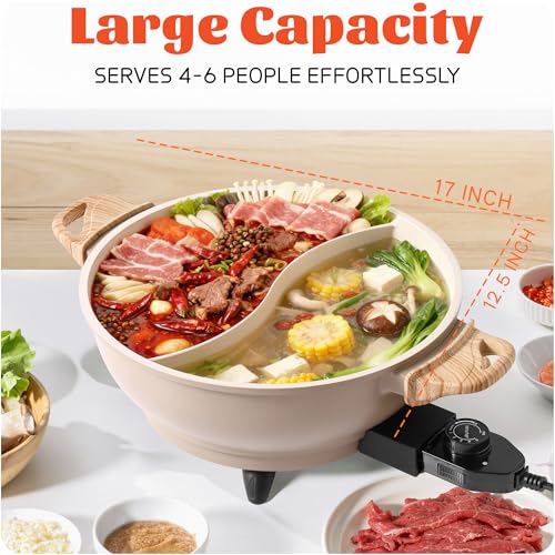 TWIN™ Dual Shabu Shabu Electric Hot Pot Fast & Even Heat