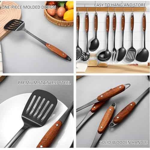 304 Stainless Steel Cooking Utensils Set (9 Count)