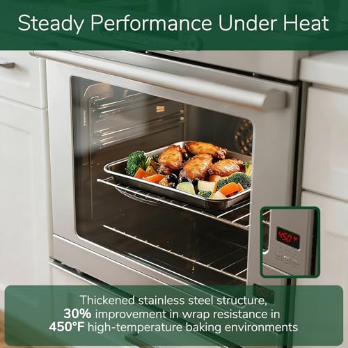 18 0 Stainless Steel Baking Sheet with Cooling Rack (2 Count)
