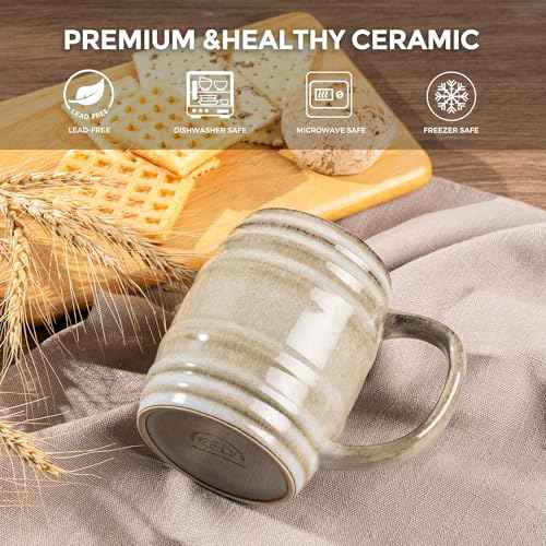 20oz Large Coffee Mugs Set of 4 (4 Count)