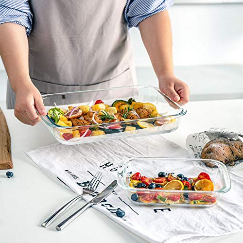 8 Piece Deep Glass Baking Dish with Lids (8 Count)