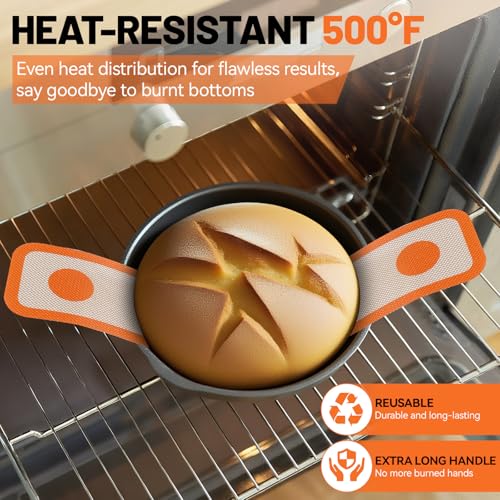 2 Pcs Silicone Bread Sling for Dutch Oven