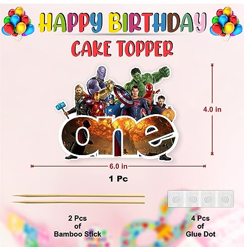 Suprhero One Cake Topper