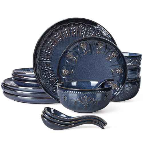 16 Piece Handcrafted Ceramic Dinnerware Set