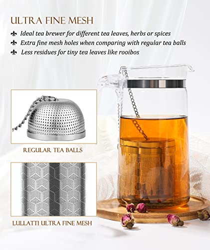 1 Pack Large Tea Infuser 304 Steel Fine Mesh for Teapots & Mugs