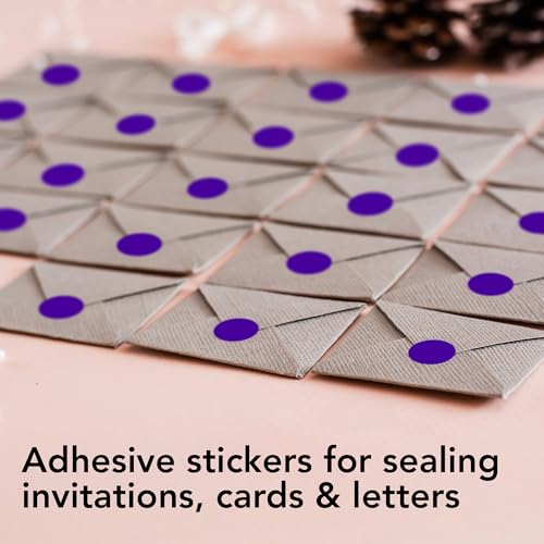 Purple Round Circle Dot Sticker 1