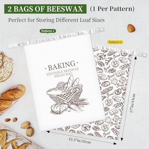 Reusable Beeswax Bread Bags