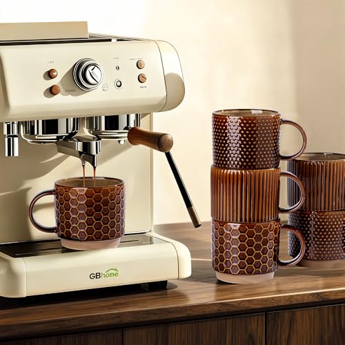 12 OZ Stackable Coffee Mugs Set of 6 (5.99 Count)