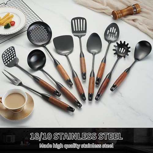 18 10 Stainless Steel Kitchen Utensils Set (10 Count)