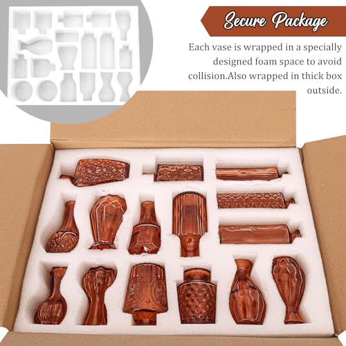 Set of 36 Glass Bud Vases Small Flower Vases for Centerpieces (36 Count)