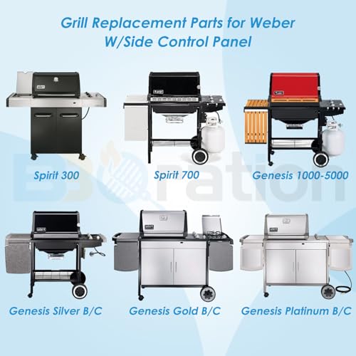 7526 7527 17.5" Grill Grates Replacement for Weber Spirit II 300 Series