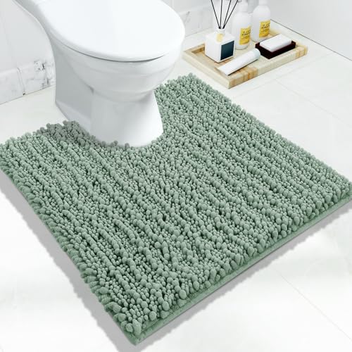 Toilet Rug U Shaped Washable 24x24 Inch