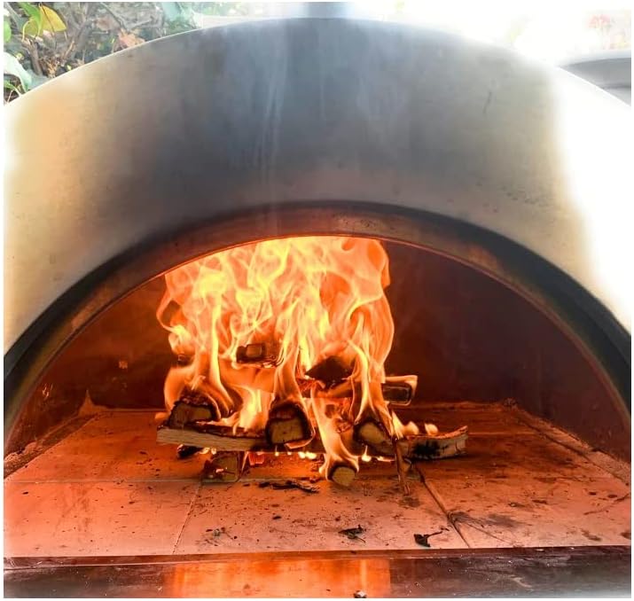 Pizza Oven Wood 12 Inch Naturally Cured White Oak Splits Cooking Wood for Free Standing Ovens 1650 Cubic Inches (Cherry) - Culinary Roots