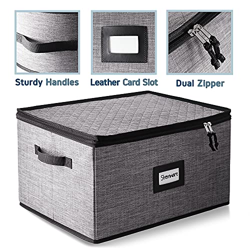 Wine Glass Storage Box with Dividers