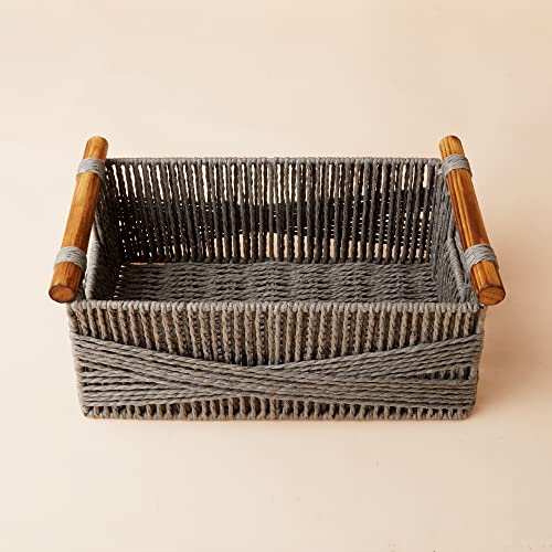 Wicker Storage Baskets for Organizing (2 Count)