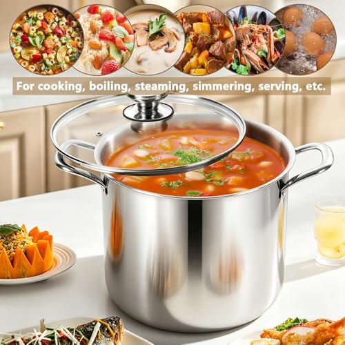 12 Quart Tri Ply Stainless Steel Stock Pot