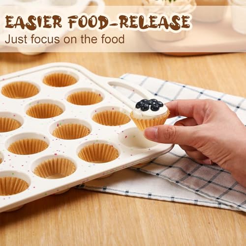 2 Silicone Muffin Pans with 200 Liners (2 Count)