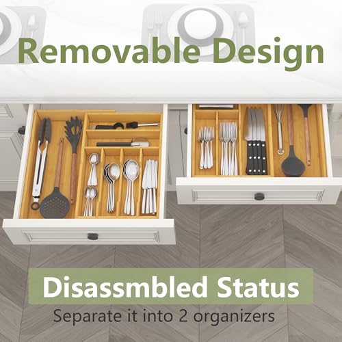Extra Large Silverware Drawer Organizer